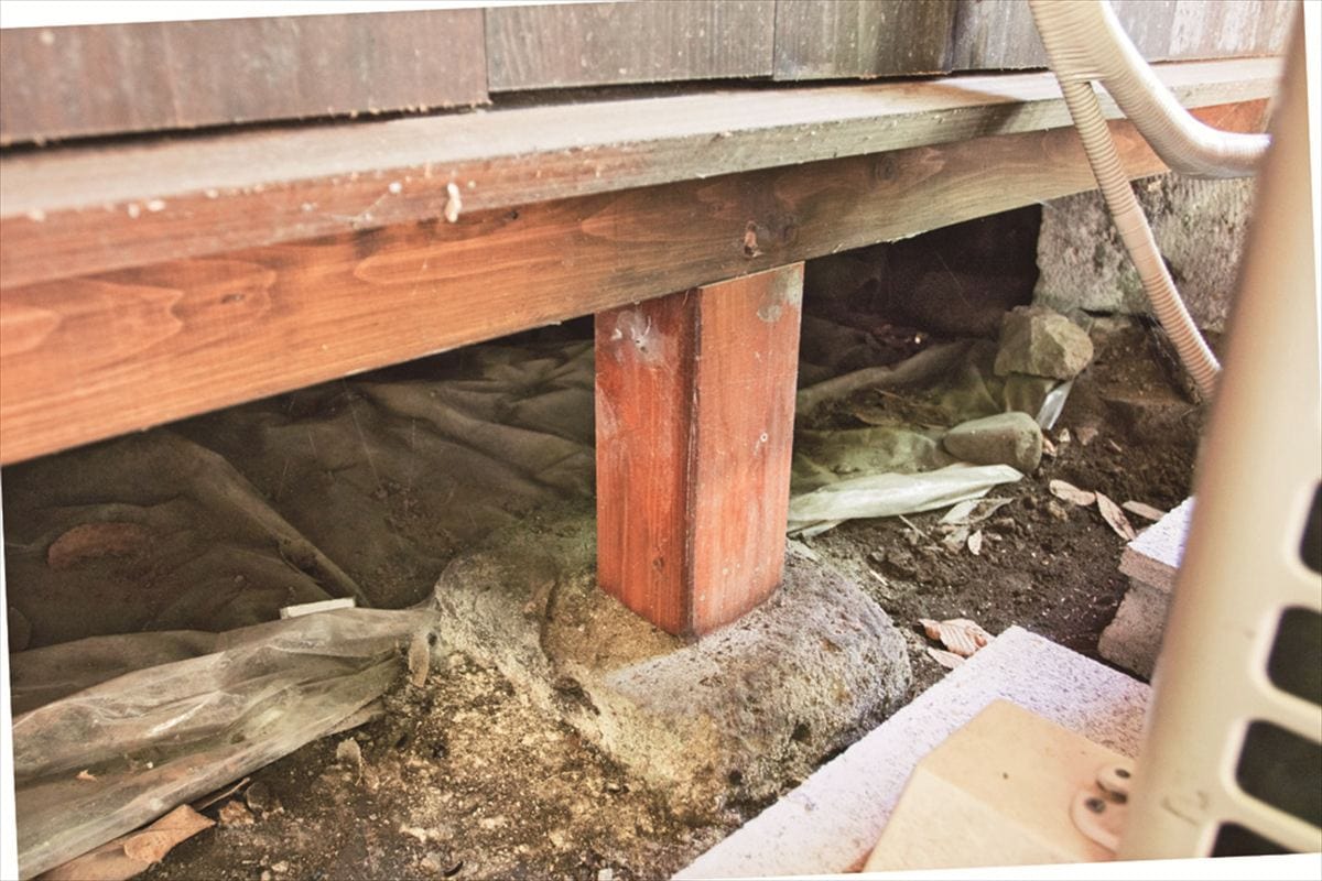 古民家の土台や柱