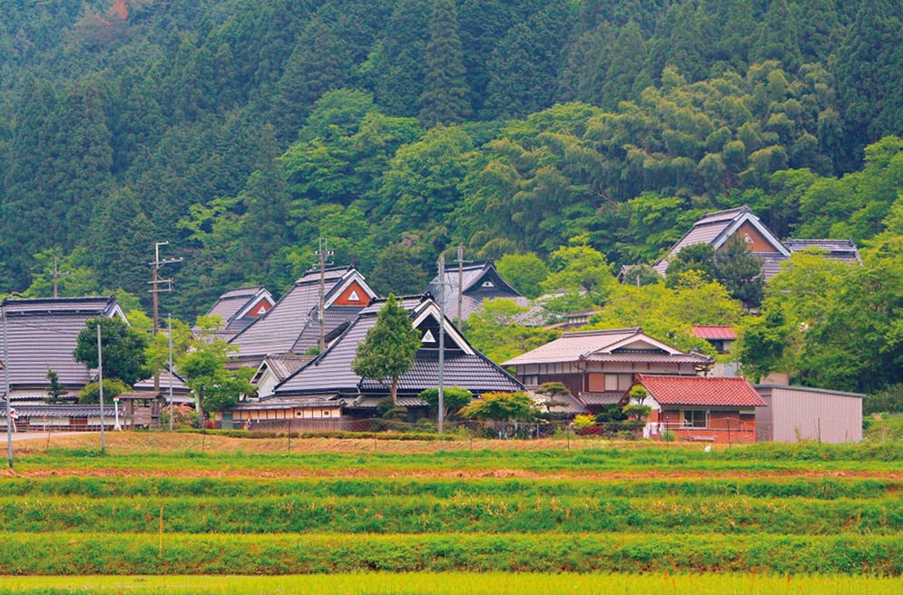集落丸山では、2009年に集落内の空き家を再生して宿泊営業を開始。宿は村人で運営している(兵庫県丹波篠山市)