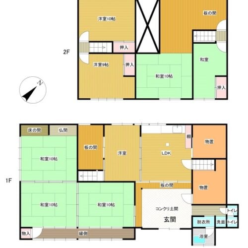 長野県長野市の物件の間取り図