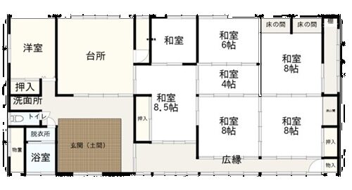 長野県長野市の物件の間取り図