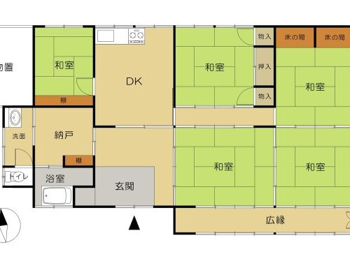 長野県長野市の物件の間取り図