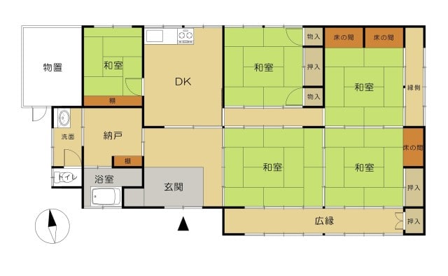 長野県長野市の物件の間取り図