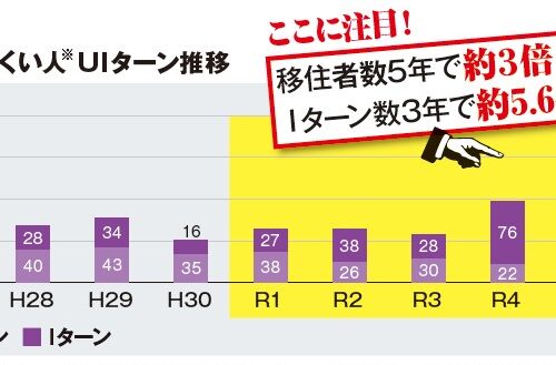 坂井市新ふくい人UIターン推移