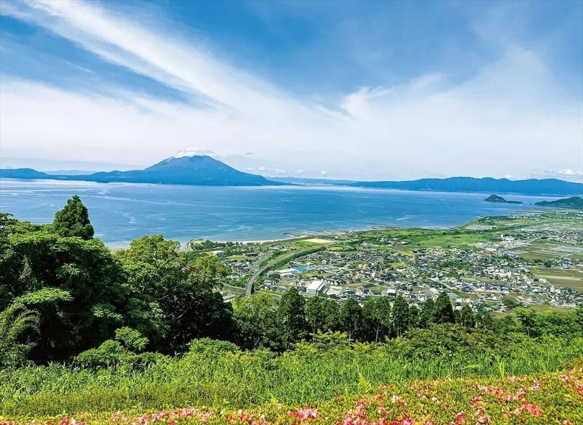 鹿児島県霧島市の風景。