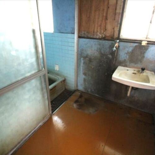 熊本県宇土市の物件の洗面所。