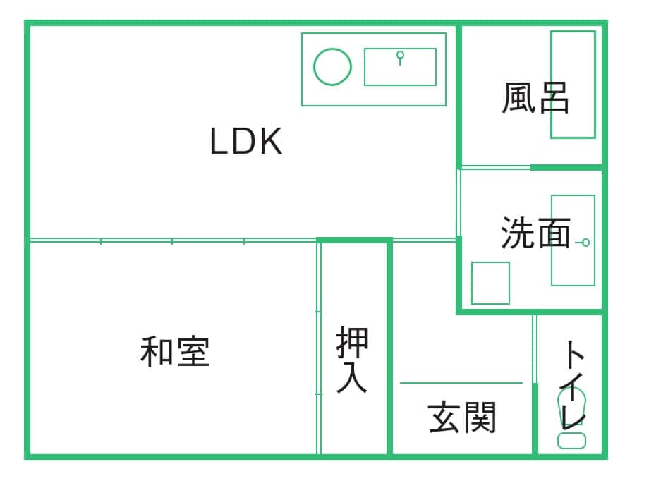 和歌山県美浜町の物件の間取り図