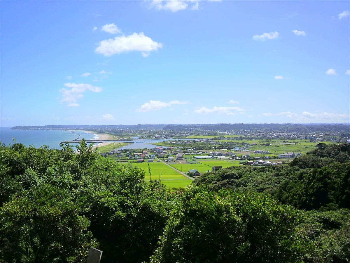 千葉県いすみ市の太東灯台からの景色