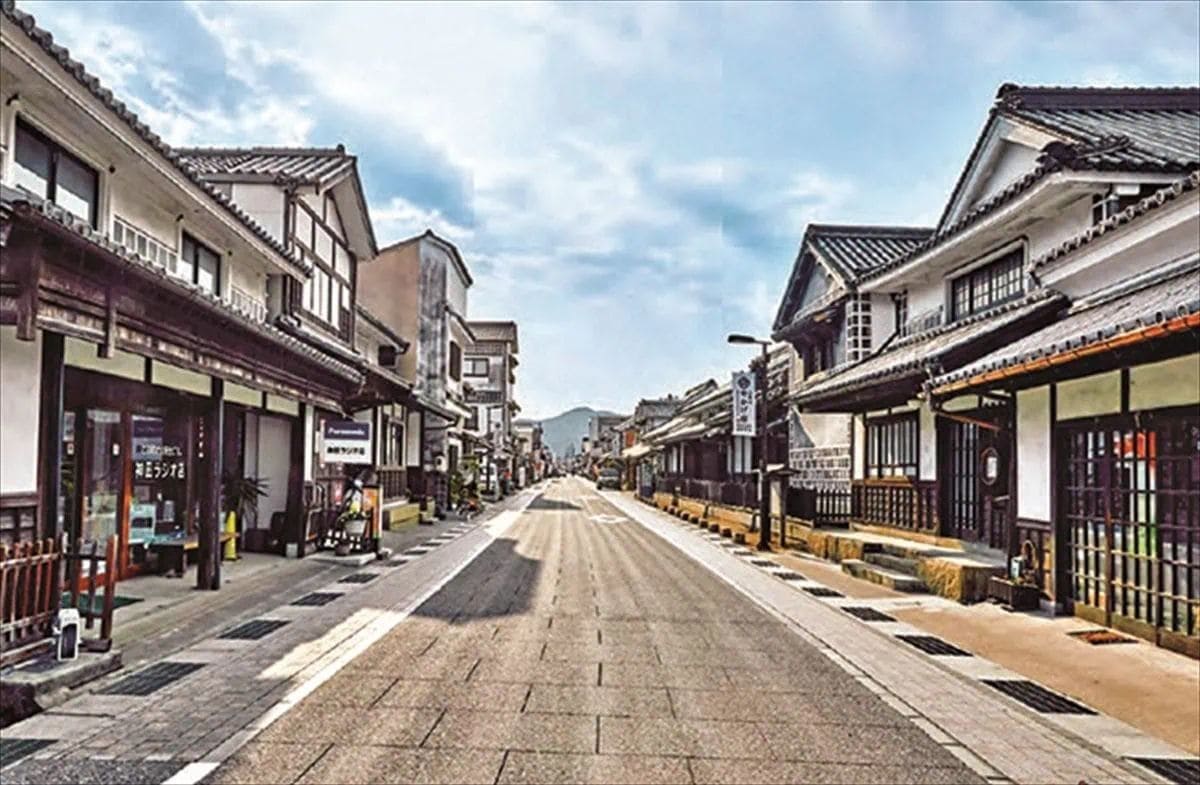 岡山県矢掛町の矢掛宿(矢掛商店街)。