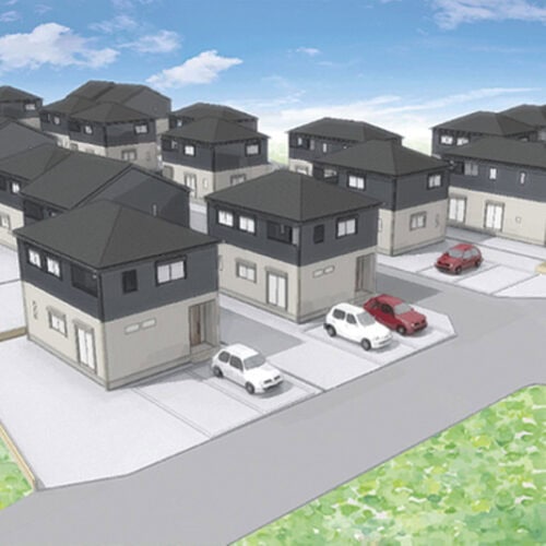 アイレットハウス オハナタウンII。3LDKで月6万4000円(要件あり)、延床は約30坪とゆったり。