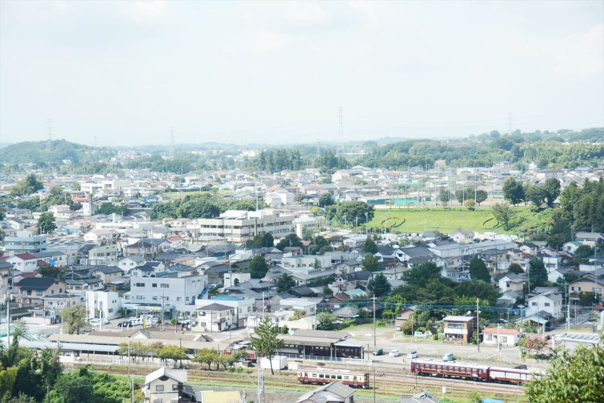 群馬県みどり市の大間々町の風景