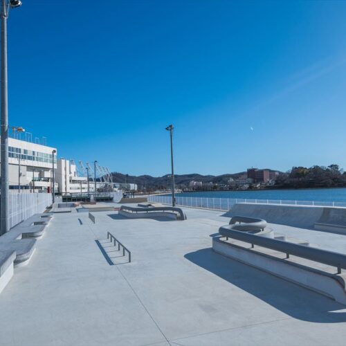 群馬県みどり市の「みどモスストリートパーク」スケートボード