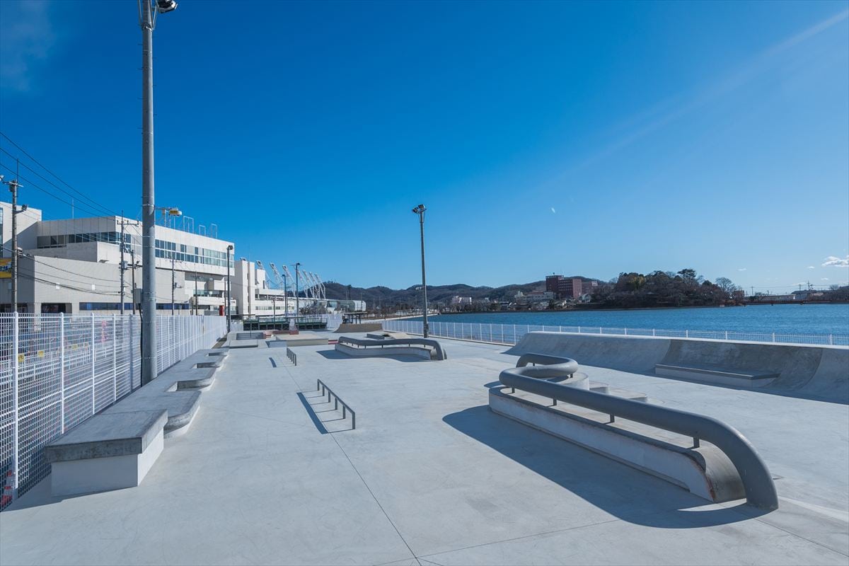 群馬県みどり市の「みどモスストリートパーク」スケートボード