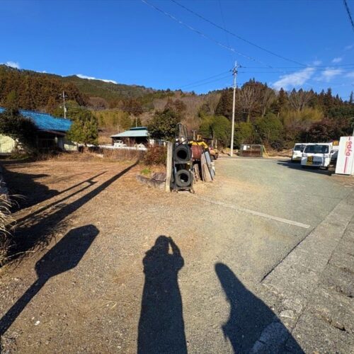 群馬県みどり市の物件の庭