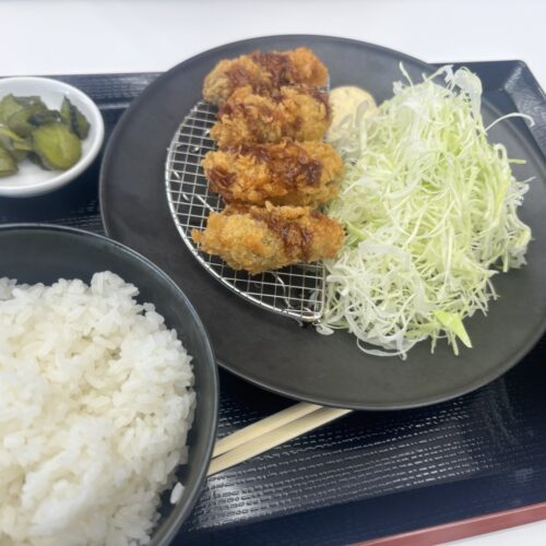 道の駅 東松島の「カキフライ定食」