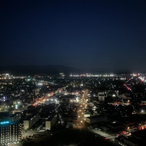 道の駅 あきた港の夜景