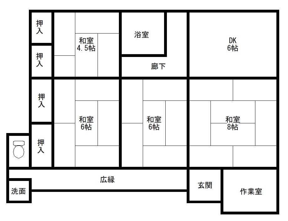 群馬県桐生市の物件の間取り図