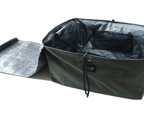 保冷機能付きレジカゴバッグ『Shimatteクールカゴバッグ』は蓋付き