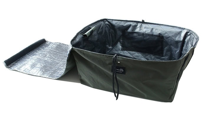 保冷機能付きレジカゴバッグ『Shimatteクールカゴバッグ』は蓋付き