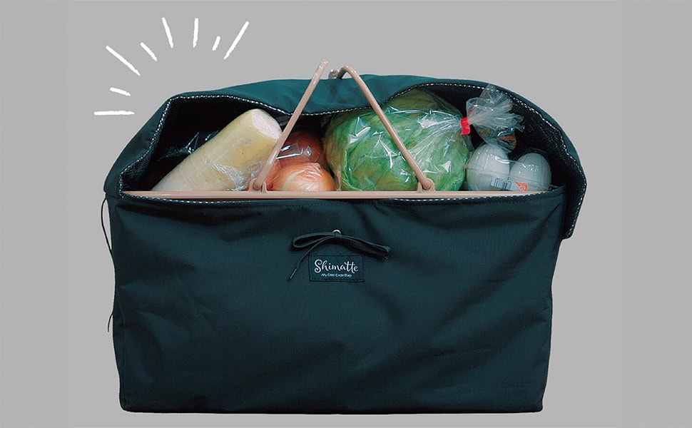 保冷機能付きレジカゴバッグ『Shimatteクールカゴバッグ』の中身は大容量