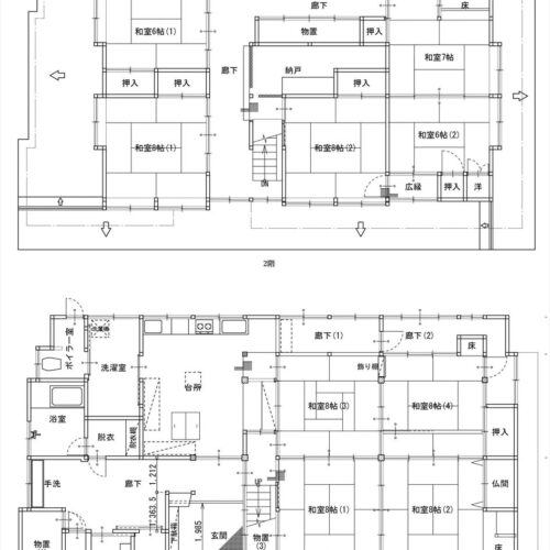 岐阜県飛騨市の物件の間取り図