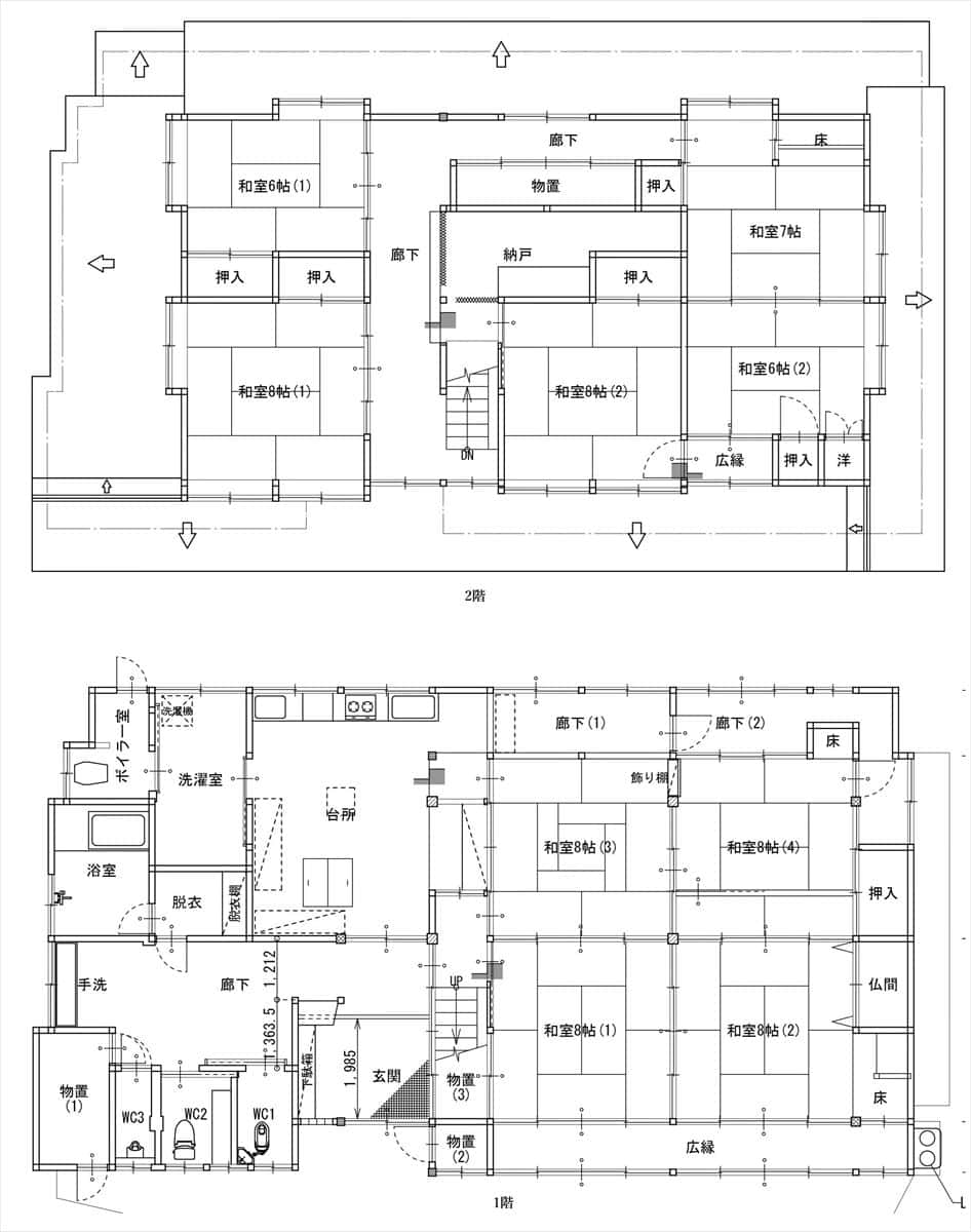 岐阜県飛騨市の物件の間取り図